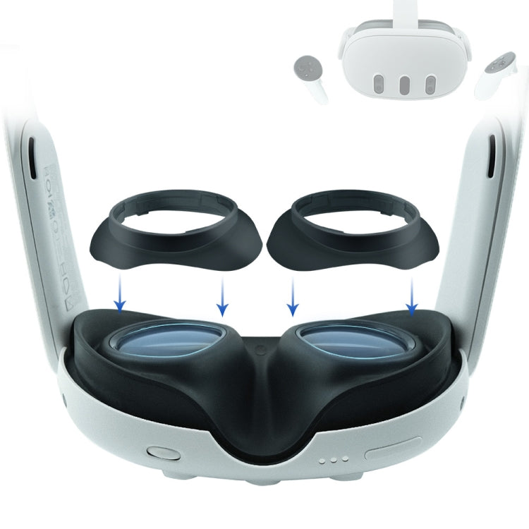 適用於Meta Quest 3 VR眼鏡鏡片保護框，防止眼鏡刮傷VR鏡片