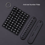 For Hyundai Car Key Cover Multifunctional Keychains Anti-lost Number Plates, A, B, C, D, E, F, G, H, H4, H5, I, J, J4, K, L