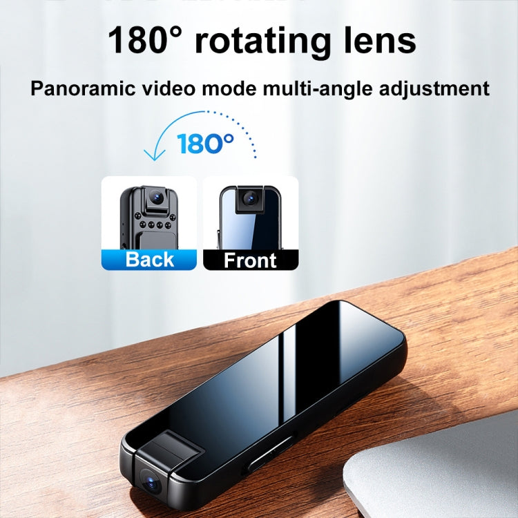 Mrobo D6 1080P旋轉鏡頭夜視錄影機，帶背夾，無記憶體，16GB，32GB，64GB，128GB