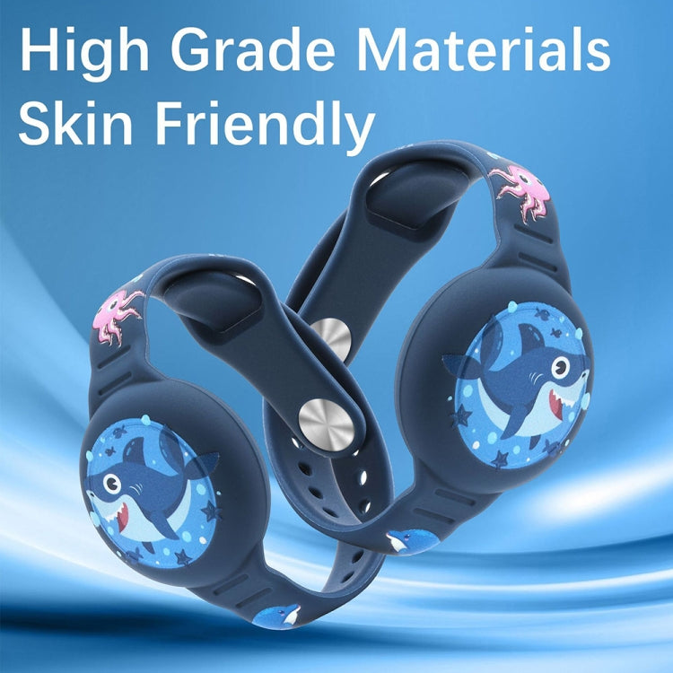 適用於 AirTag 第二代 / AirTag 第一代 卡通錶帶定位器矽膠保護套防丟裝置殼