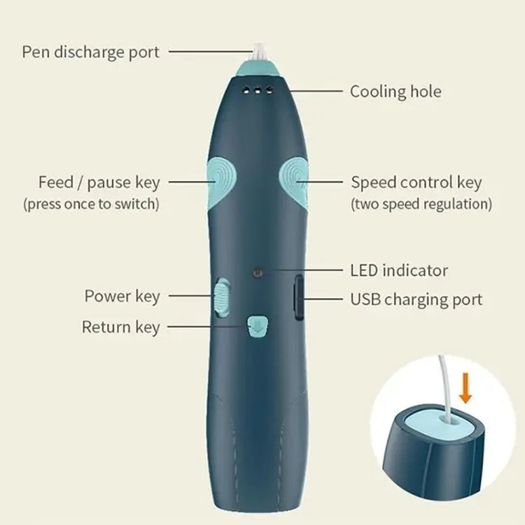 USB 充電低溫無線塗鴉列印筆套裝，兒童 DIY 3D 繪畫筆