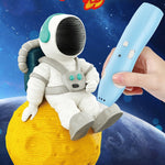 USB 充電低溫無線塗鴉列印筆套裝，兒童 DIY 3D 繪畫筆