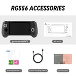 ANBERNIC RG556 掌上遊戲主機 Android 13 系統 5.48 吋 AMOLED 螢幕 WIFI 藍牙遊戲機，128GB+128GB，128GB+256GB