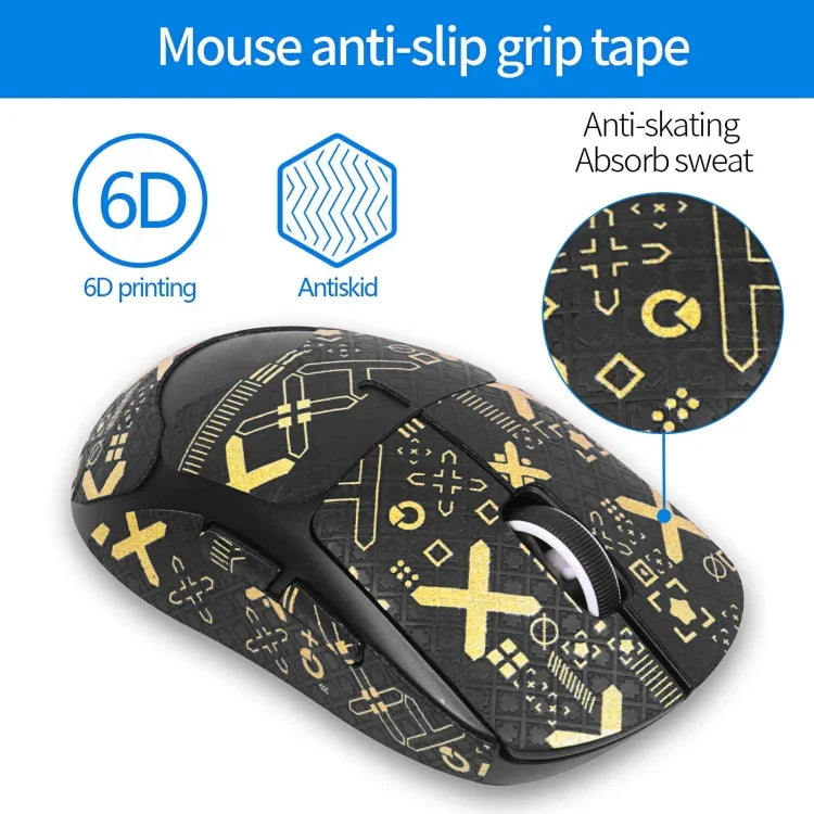 適用Logitech GPW第二代滑鼠防滑貼吸汗貼，白色印刷半包圍，黑金印刷半包圍，黑色印刷半包圍，黑色印刷全包圍，白色印刷全包圍，黑金全包圍