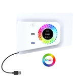 適用於 PS5 Slim ipega PG-P5S019 溫控散熱風扇面罩冷卻器 + 帶 RGB 燈的 USB 集線器，ipega PG-P5S019