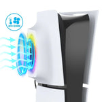 適用於 PS5 Slim ipega PG-P5S019 溫控散熱風扇面罩冷卻器 + 帶 RGB 燈的 USB 集線器，ipega PG-P5S019