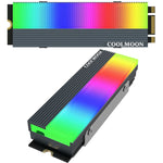 COOLMOON CM-M2A M.2 2280 固態硬碟散熱器 5V ARGB硬碟散熱片，CM-M2A