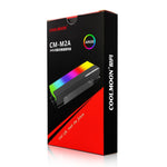 COOLMOON CM-M2A M.2 2280 固態硬碟散熱器 5V ARGB硬碟散熱片，CM-M2A