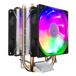 COOLMOON Frost 雙銅管CPU風扇 桌上型電腦照明靜音AMD空冷散熱器，P2 魔月版單風扇，P22 魔月版雙風扇，P2 流線版單風扇，P22 流線版雙風扇