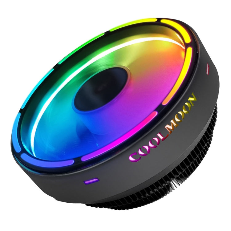 COOLMOON CPU 散熱器桌上型電腦自動變色多平台靜音冷卻風扇, CM-BF-RGB