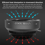 COOLMOON CPU 散熱器桌上型電腦自動變色多平台靜音冷卻風扇, CM-BF-RGB