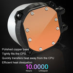 COOLMOON CM-YM-240T 數位 ARGB 鏡頭版一體式水冷 CPU 散熱器溫度顯示 CPU 風扇, CM-YM-240T