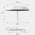 全自動晴雨傘可折疊中性防曬傘，Forward 米色 105cm、Forward 藍色 105cm、Forward 灰色 105cm、Forward 米色 125cm、Forward 藍色 125cm、Forward 灰色 125cm、Reverse 米色 105cm、Reverse 藍色 105cm