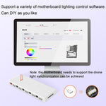 COOLMOON AM10 ARGB+PWM 雙 10 端口溫控分接器機殼風扇 5V 3針 HUB