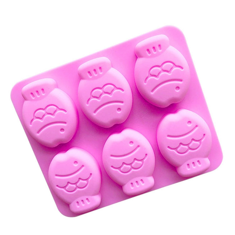 6格小魚形矽膠蛋糕模 手工皂模，6格小魚