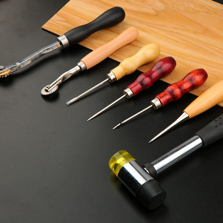 手工皮革DIY製作工具套裝，35件套