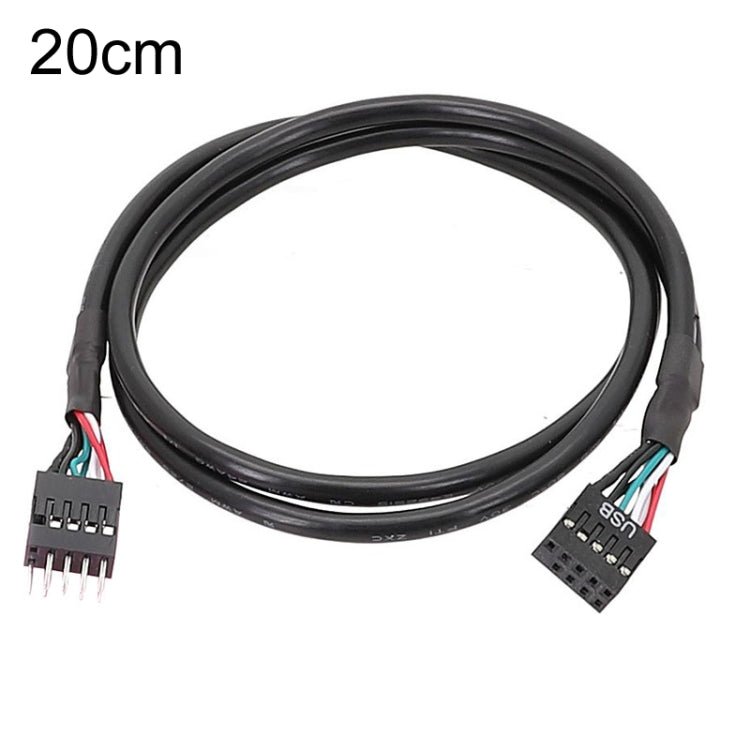 主機板 9 針 USB2.0 延長線 26AWG 雙層屏蔽線, 20cm, 30cm, 50cm, 60cm