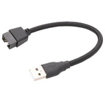 USB-A 公對 9 針主機板內建 RGB 數據至外部 U 端口轉接線, USB-A 公對 9 針