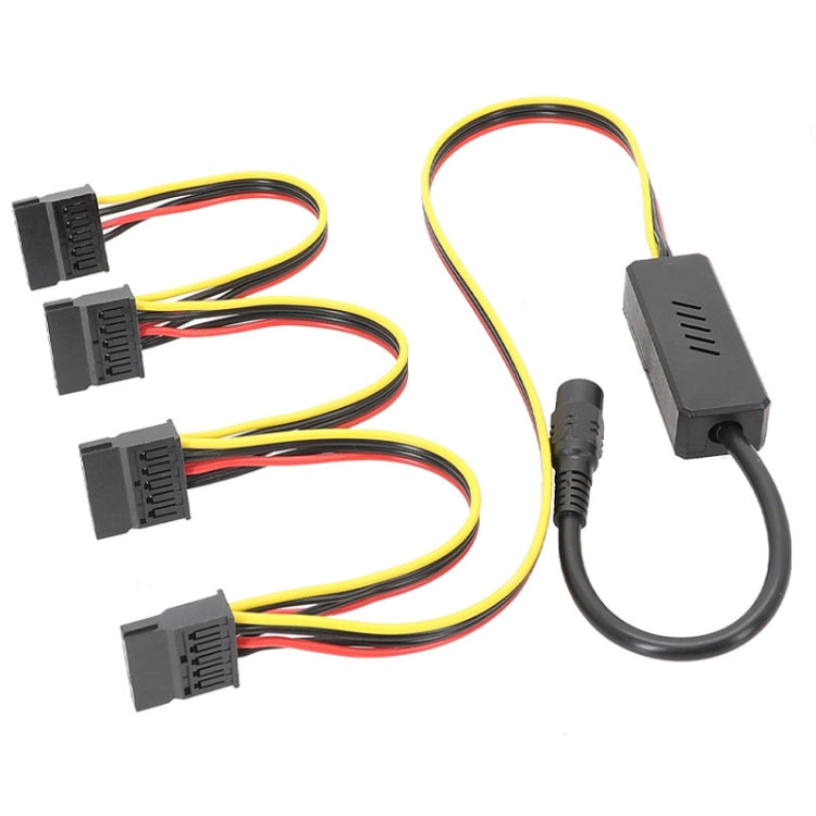 轉接器 DC 5.5 x 2.5mm 至硬碟電源線, 一對一 SATA, 一對二 SATA, 一對三 SATA, 一對四 SATA, DC 至 4針一對一, DC 至 4針一對二, DC 至 4針一對三, DC 至 4針一對四