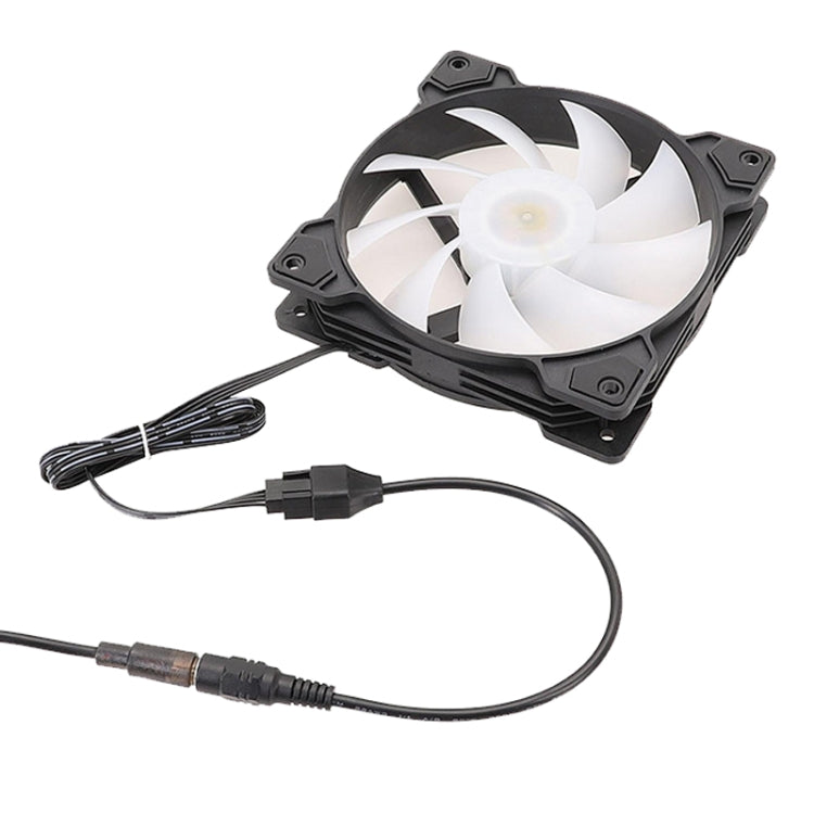 DC5521 電源轉接器至 12V 電腦機殼 4 針風扇線, DC5521 至 12V 4針