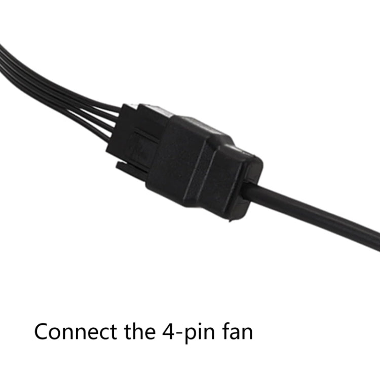 DC5521 電源轉接器至 12V 電腦機殼 4 針風扇線, DC5521 至 12V 4針