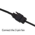 DC5521 電源轉接器至 12V 電腦機殼 4 針風扇線, DC5521 至 12V 4針