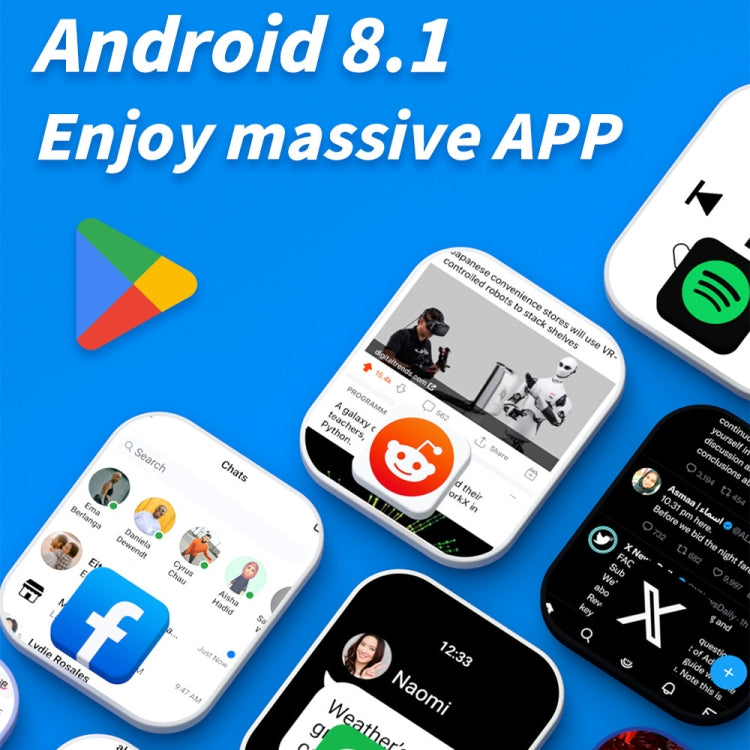 LOKMAT APPLLP 4 MAX 2.02吋Android 8.1全網絡WiFi卡藍牙智能手錶，2G+16G（海軍藍），2G+16G（銀色）