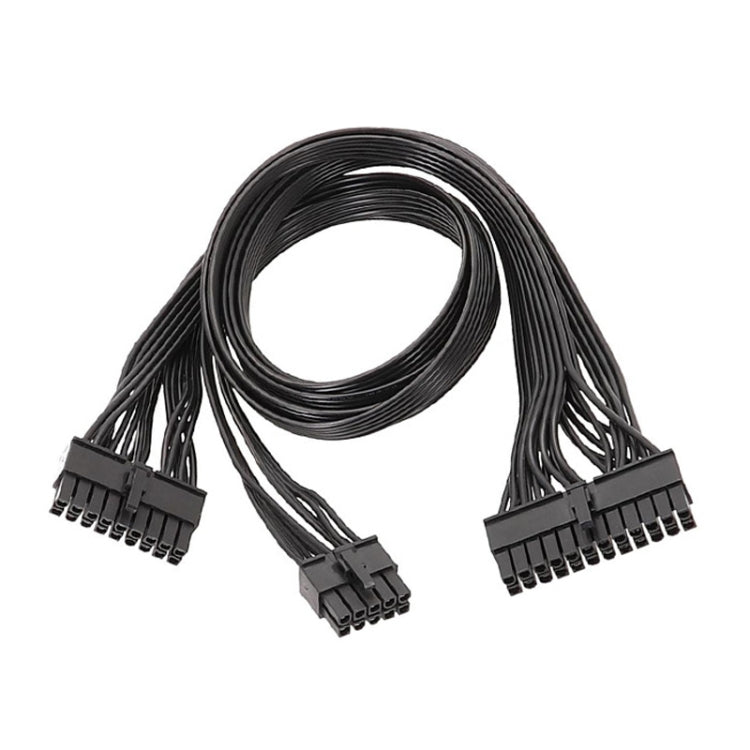 適用於 EVGA 10針 / 18針至 24針扁平線模組線顯示卡阻擋線, 60cm 適用 EVGA