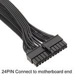 適用於 EVGA 10針 / 18針至 24針扁平線模組線顯示卡阻擋線, 60cm 適用 EVGA