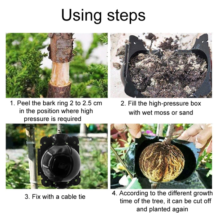 2個裝 植物生長高壓箱球形根部控制器嫁接根部套，S黑色50mm，M黑色80mm，L黑色120mm，S綠色50mm，M綠色80mm，L綠色120mm，S透明50mm，M透明80mm，L透明120mm