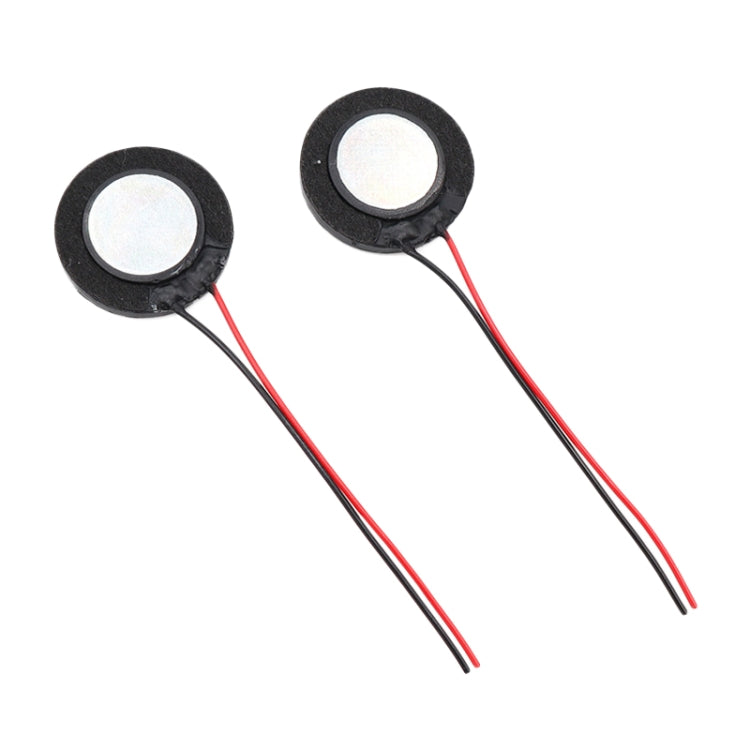2 個 20mm 8歐姆 0.5W/1W 醫療玩具安全塑膠喇叭內部磁性焊接線音響喇叭