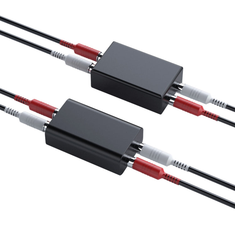 RCA 音訊接地環隔離器抗干擾降噪消除電流聲藍牙接收器，方形，橢圓形