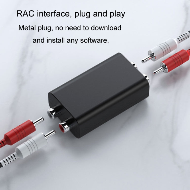 RCA 音訊接地環隔離器抗干擾降噪消除電流聲藍牙接收器，方形，橢圓形