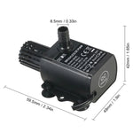 DC12V微型無刷冷水循環噴泉水泵，QR50C