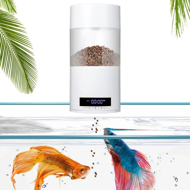 USB 直插 / 電池雙用自動魚食器定時投餵器，O2