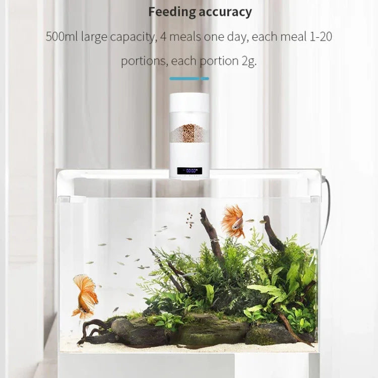 USB 直插 / 電池雙用自動魚食器定時投餵器，O2