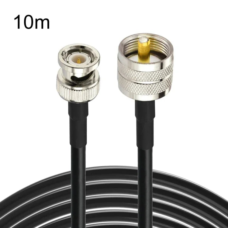 BNC 公頭轉 UHF 公頭 RG58 轉接線，0.5米，1米，2米，3米，5米，8米，10米