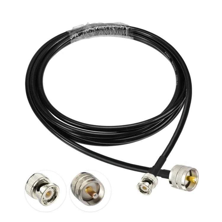 BNC 公頭轉 UHF 公頭 RG58 轉接線，0.5米，1米，2米，3米，5米，8米，10米