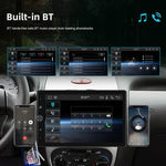 10.4 吋 MP5 單把垂直螢幕手動旋轉安卓導航，附無線 Carplay 倒車攝影
