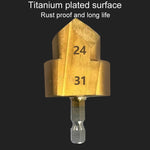 Hexagonal Shank PPR Step Drill Bits Leak Repairing And Connecting Tools, #20, #25, #32