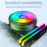 LED 彩色燈 4針冷卻桌上型 CPU 散熱風扇, 冰刃 W120