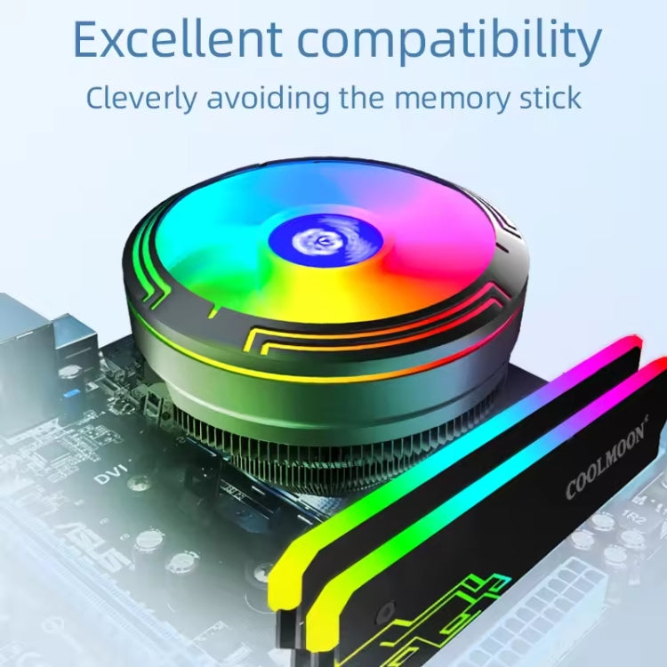 LED 彩色燈 4針冷卻桌上型 CPU 散熱風扇, 冰刃 W120