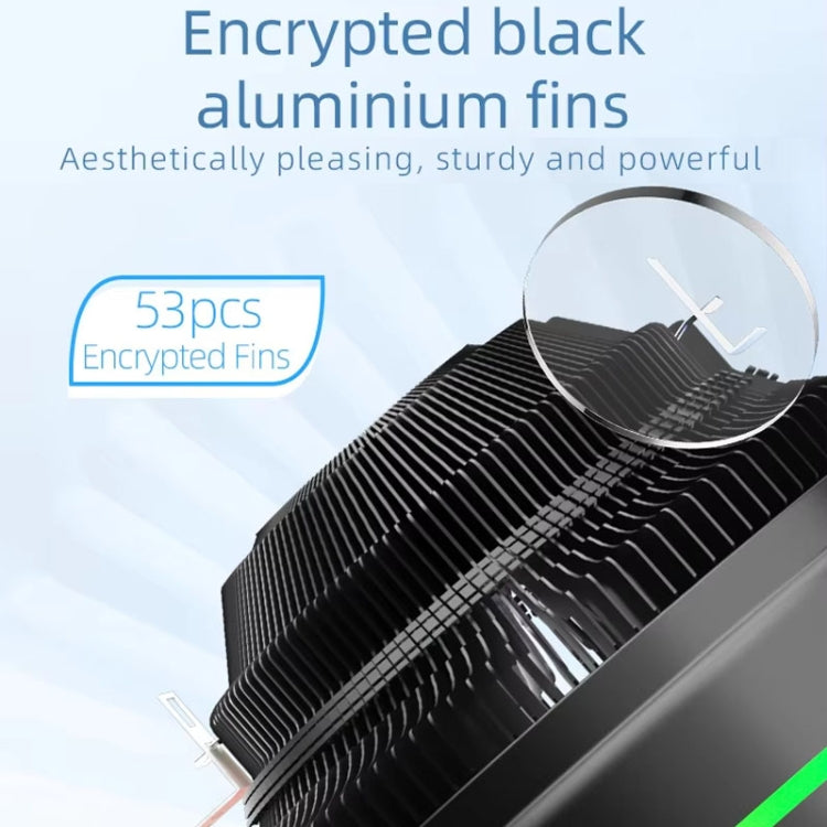 LED 彩色燈 4針冷卻桌上型 CPU 散熱風扇, 冰刃 W120