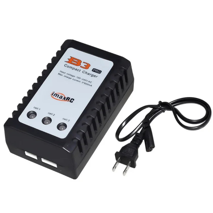 ImaxRC 7.4V/11.1V 2S/3S 模型飛機無人機鋰電池智能平衡充電器，美規插頭