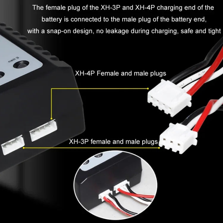 ImaxRC 7.4V/11.1V 2S/3S 模型飛機無人機鋰電池智能平衡充電器，美規插頭