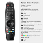 適用於 LG 電視藍牙手持紅外語音多功能遙控器，AKB75855501 語音