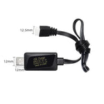 11.1V 2A 3S 鋰電池 USB 充電器帶燈，4 針插頭
