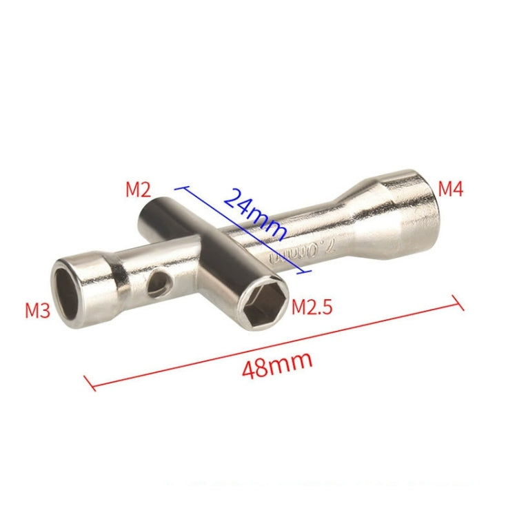 3D 印表機十字扳手迷你套筒 M2/M2.5/M3/M4 螺絲螺母工具，2 件組