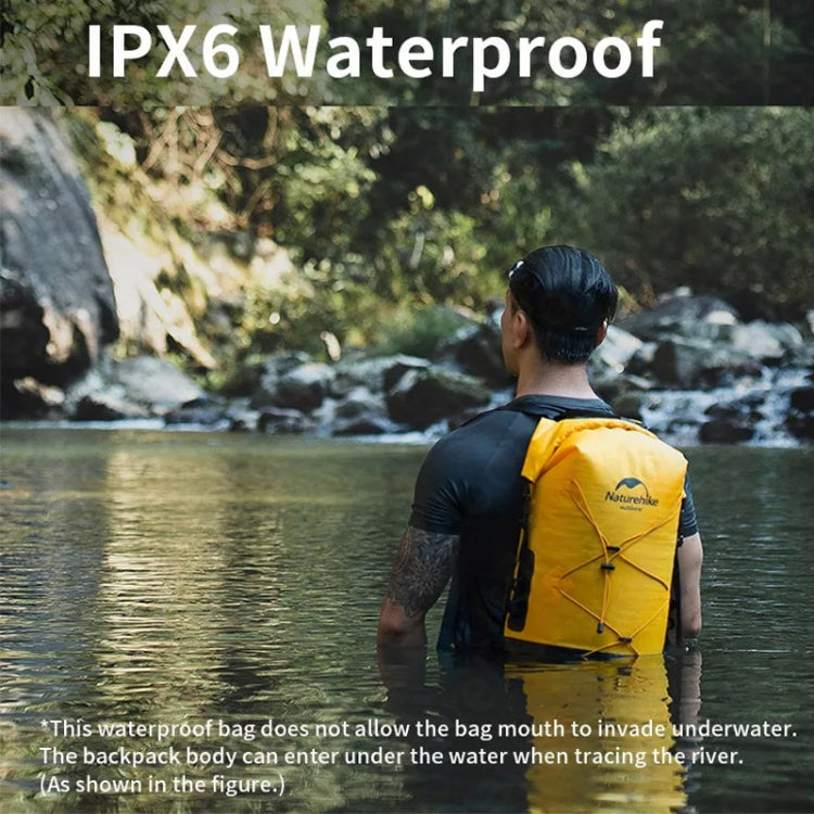 Naturehike 防水濕乾袋 IPX6 戶外海邊潛水游泳漂流裝備，20L 卡其色，20L 黃色，30L 卡其色，30L 黃色，40L 卡其色，40L 黃色
