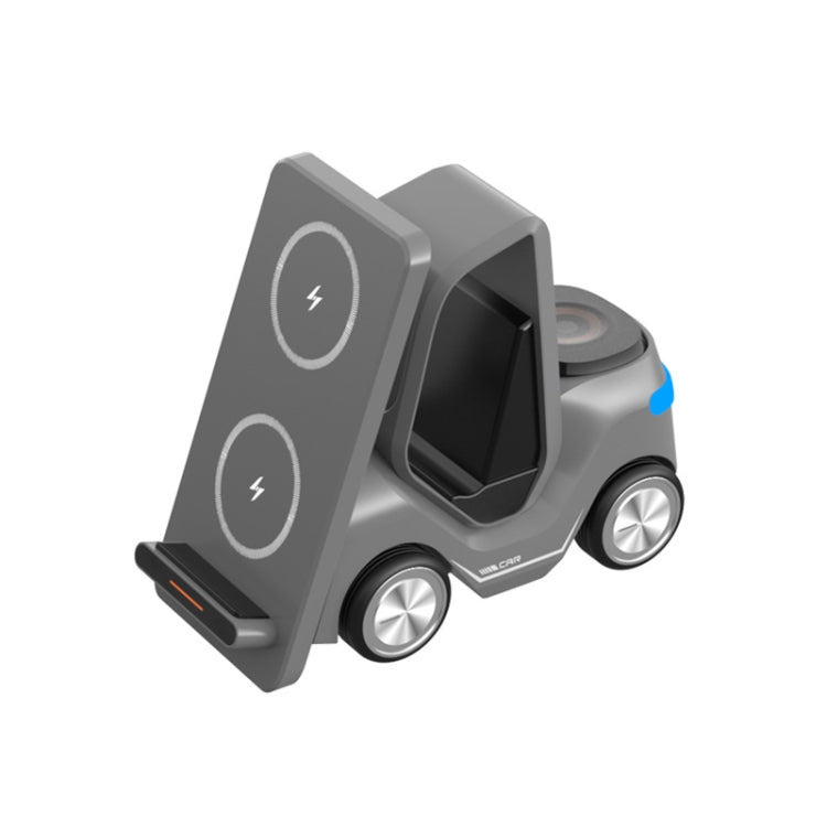 T20S 三合一 15W 小型叉車造型桌面無線充電器附 LED 氛圍燈